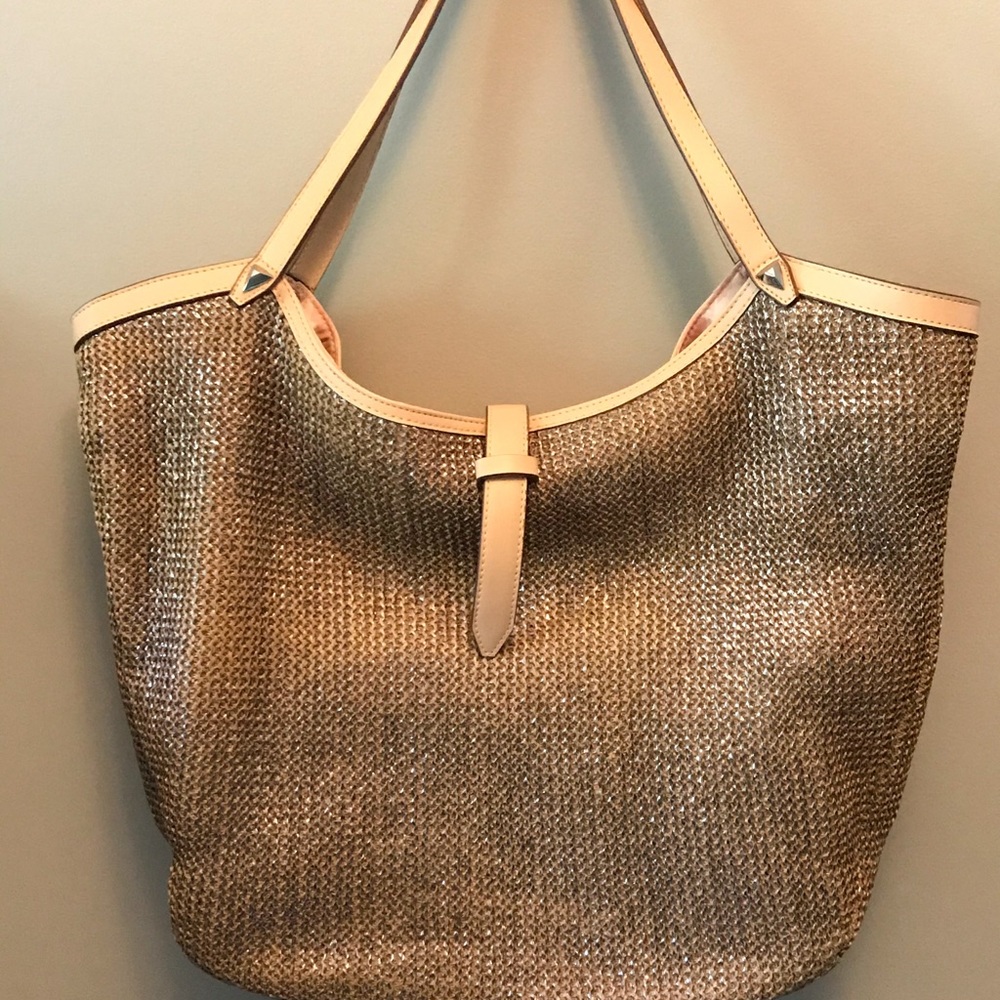 RIVIERA metallic summer tote